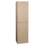 White Oak bathroom wall cabinet with soft-closing handleless doors