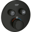 Grohe 291372430 GROHTHERM SMARTCONTROL Dual Function Thermostatic Valve Trim, Matte Black