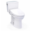 TOTO Drake Washlet+ Two-piece Elongated 1.28 GPF Tornado Flush Toilet With S5 Bidet Seat