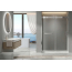 Sapphire Sliding Shower Door, W60" x H78", 3/8" thick Ultra Clear Low Iron Glass, Chrome