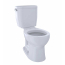 TOTO Entrada 1.28 GPF Close Coupled Round Toilet - Less Seat