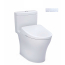 TOTO Aquia IV 0.9 / 1.28 GPF Dual Flush Two Piece Elongated Toilet with Washlet+ S7 Bidet Seat, Dynamax Tornado Flush, CEFIONTECT, PREMIST, and EWATER+