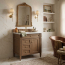 James Martin Vanities Brittany 30" Free Standing Single Basin Poplar Wood Vanity Set with Stone Composite Top and Rectangular Sink