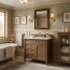 James Martin Brittany 36" Single Vanity, Pecan with 3 CM Ethereal Noctis Silestone Top