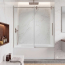Segovia Frameless Single Sliding Tub Door W60" x H78",Ultra Clear 3/8" Glass, Brushed Nickel Hardware