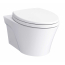 TOTO AP Wall Mounted Elongated Chair Height Toilet Bowl Only with Washlet+ and CeFiONtect - Less Seat
