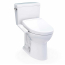 TOTO Drake Washlet+ Two-piece Elongated 1.28 GPF Universal Height Tornado Flush Toilet With S2 Bidet Seat