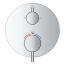 Grohe Atrio New Two Function Thermostatic Valve Trim Only with Dual Lever Handles, Integrated Diverter, and Volume Control - Less Rough In 24361000