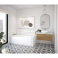 MAAX Rubix 6030 Acrylic Alcove Left-Hand Drain Bathtub in White