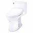 TOTO Ultramax 1.28 GPF One Piece Elongated Toilet with Left Hand Lever - Bidet Seat Included