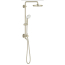 Grohe Retro-Fit 1.75 GPM Shower System with Single Function Rain Shower Head, Slide Bar, Multi Function Hand Shower, and 17-3/4" Swivel Shower Arm 26123EN1