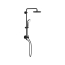 Grohe Retro-Fit 1.75 GPM Shower System with Single Function Rain Shower Head, Slide Bar, Multi Function Hand Shower, and 17-3/4" Swivel Shower Arm 261232431
