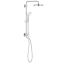 Grohe Retro-Fit 1.75 GPM Shower System with Single Function Rain Shower Head, Slide Bar, Multi Function Hand Shower, and 17-3/4" Swivel Shower Arm 26123001