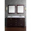 Vincent 60" Solid Wood Double Bathroom Vanity in Espresso HM-13001-60-WMSQ-ESP
