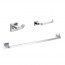 CBI Milano 3 Piece Bathroom Hardware Set in Chrome