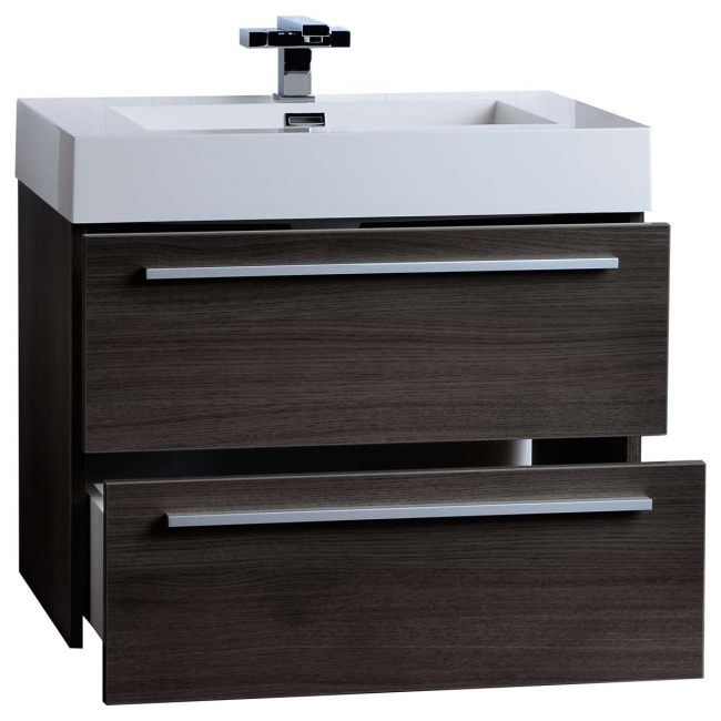 Buy 26.75" Single Bathroom Vanity Set in Grey Oak TN-T690-GO