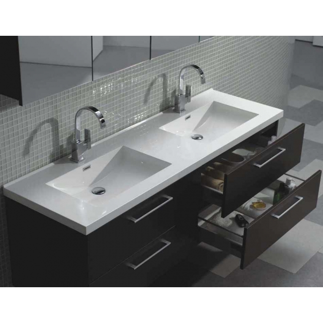 67 Inch Modern Double Vanity Set Espresso TN-A1710-WG