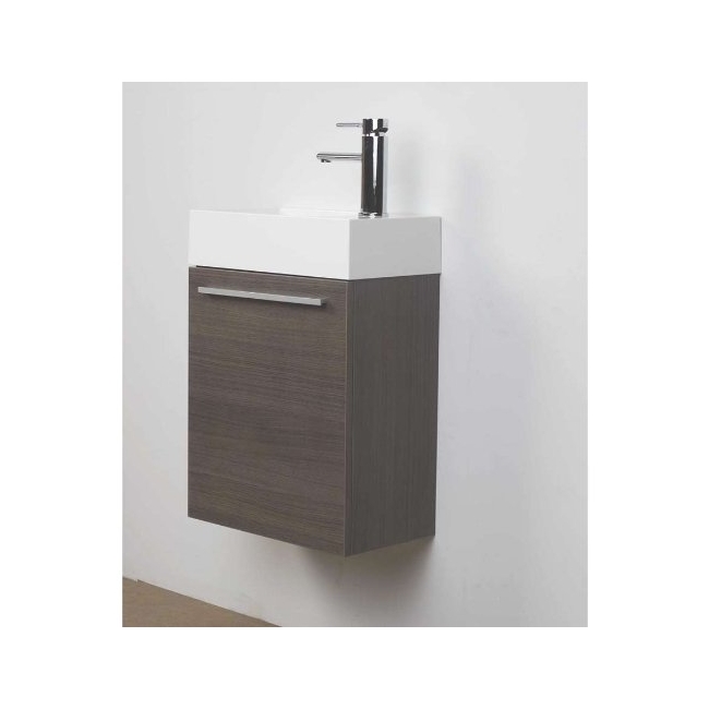 18" Bathroom Vanity Set  Grey Oak TN-T460-GO