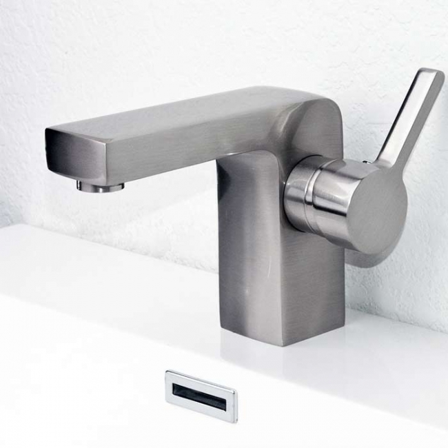 CBI Brette Single Hole Bathroom Faucet in Brushed Nickel M11048-083B