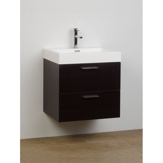 Single Bathroom Vanity Set Espresso 22.75" TN-T580-WG