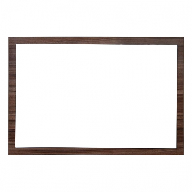 Framed Wall Mirror 47.25 in. W x 26.5 in. H Walnut Finish TN-1000-M-WN