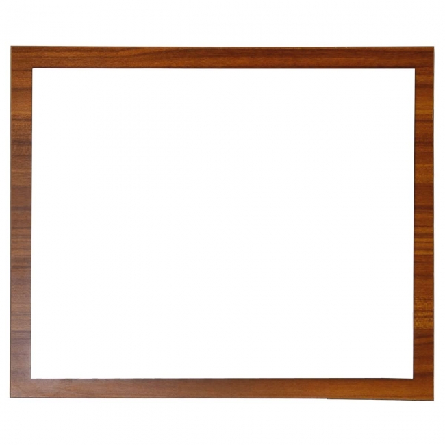 Framed Wall Mirror 31.5 in. W x 26.5 in. H Teak TN-800-M-TK