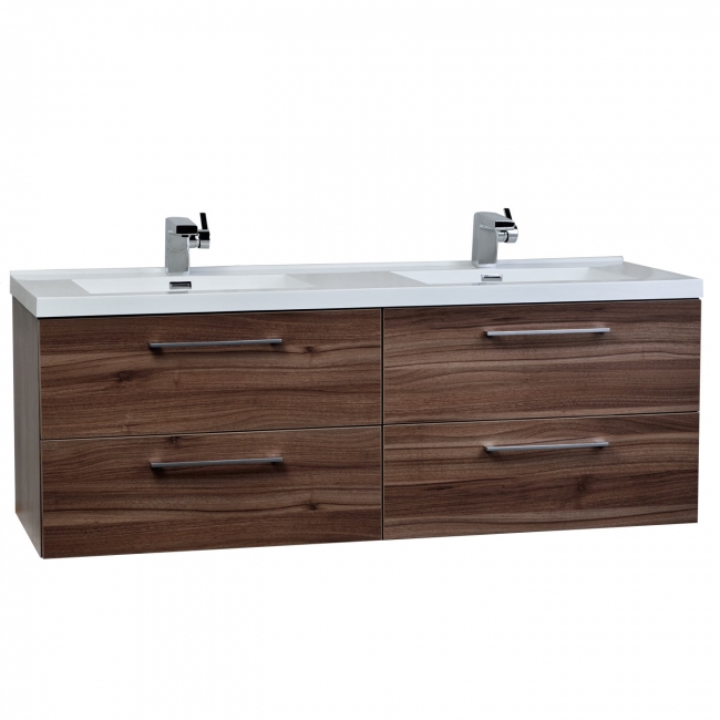 67" Modern Double Vanity Set Grey Oak TN-A1710-GO