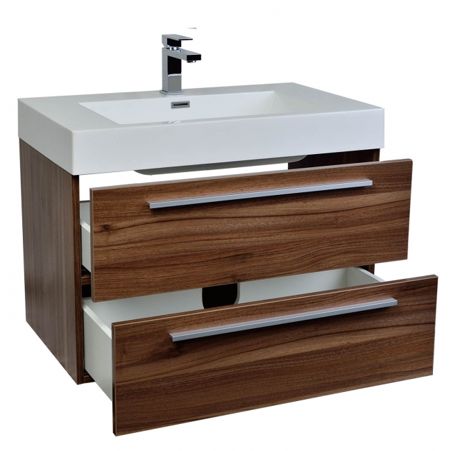 32 inch wall-hung modern bathroom vanity