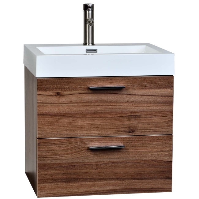 22.75" Single Bathroom Vanity Set in Light Teak, Discount Single Bathroom Vanity Set