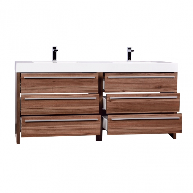 Mula 71" Contemporary Double Vanity Set RS-LA1810-OAK