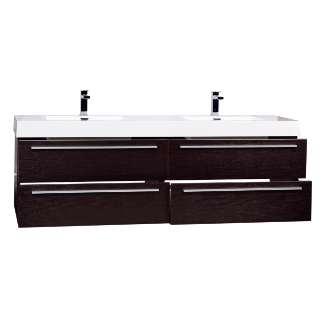 Buy Andria 71 Inch Contemporary Double Wall Mounted Espresso TN-M1810-WG on ConceptBaths.com , FREE SHIPPING