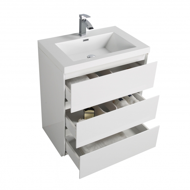 Edison 23.6" Single Bathroom Vanity Set in High Gloss White TN-ED600-HGWBuy Edison 29.5 Inch Single Bathroom Vanity Set in High Gloss White TN-ED750-HGW  - Conceptbaths.com