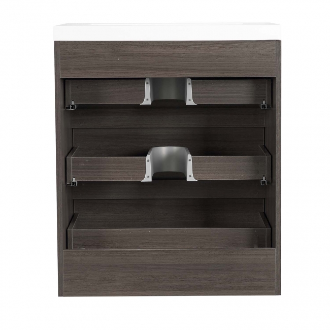 Buy Edison 29.5 Inch Single Bathroom Vanity Set in Grey Oak TN-ED750-GO   - Conceptbaths.com