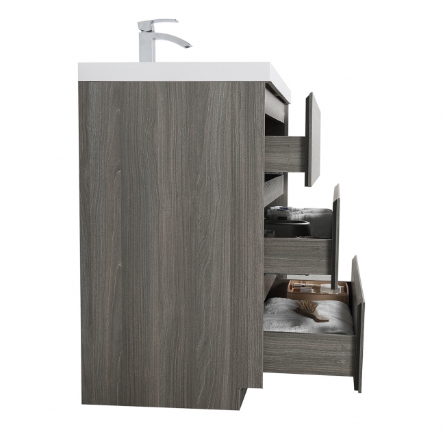 Edison 35.5" Single Bathroom Vanity Set in Maple Grey TN-ED900-MG