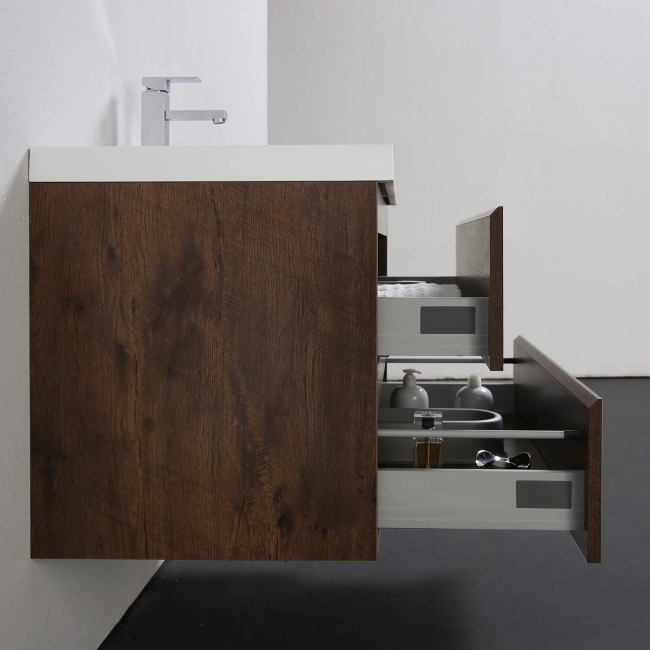 Buy Angela 35.4 Inch Wall-Mount Bathroom Vanity in Rosewood TN-AG900-1-RW - Conceptbaths.com Free Shipping