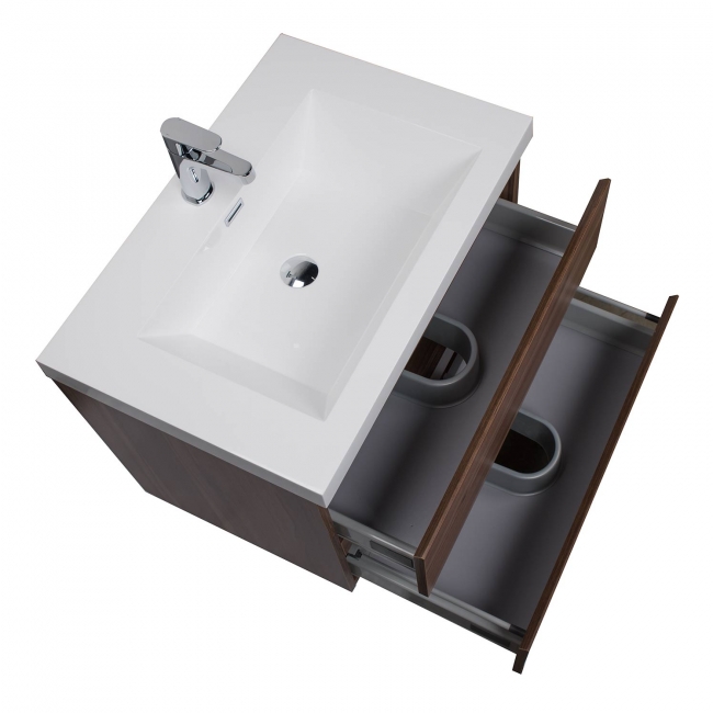 Buy Angela 29.5" Wall-Mount Bathroom Vanity Walnut TN-AG750-WN - Conceptbaths.com Free Shipping