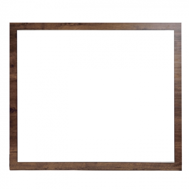 Framed Wall Mirror 35.5 in. W x 29.5 in. H Rosewood Finish TN-900-M-RW