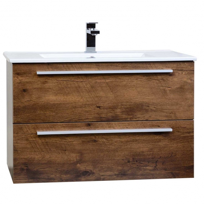 Nola 35.5" Wall-Mount Modern Bathroom Vanity Rosewood TN-T900C-RW