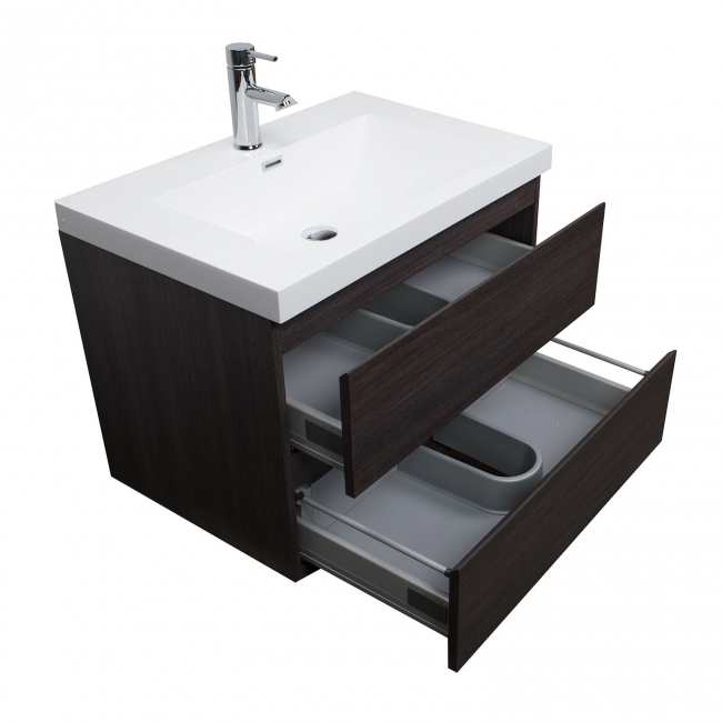 Angela 29.5" Wall-Mount Bathroom Vanity Natural OakTN-AG750-NO