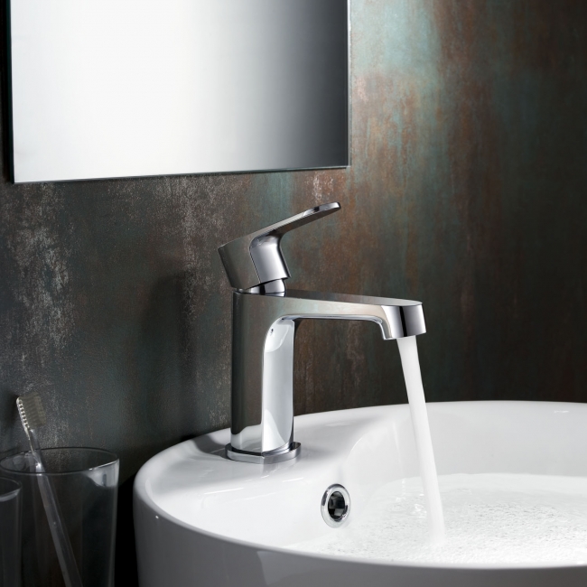 Buy CBI Columbia Single Handle Bathroom Faucet in Brushed Nickel AV-BF04CH on Conceptbaths.com