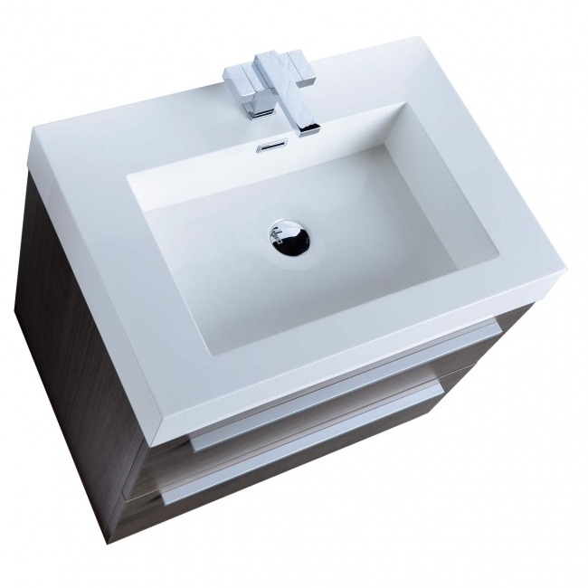 Single Bathroom Vanity Grey Oak 27 Inch tn-t690-go Fresca