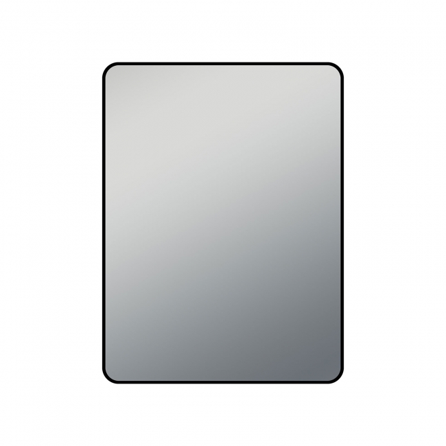 24" black wall mirror