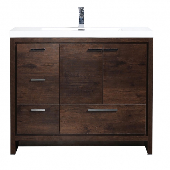 CBI 42 Inch Rosewood Modern Bathroom Vanity TN-LY1065L-RW