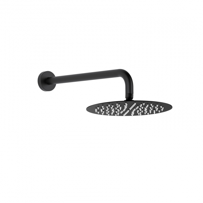 Essence Hardware Pacifica  2-way Shower Set, Round Black Brass Shower Head