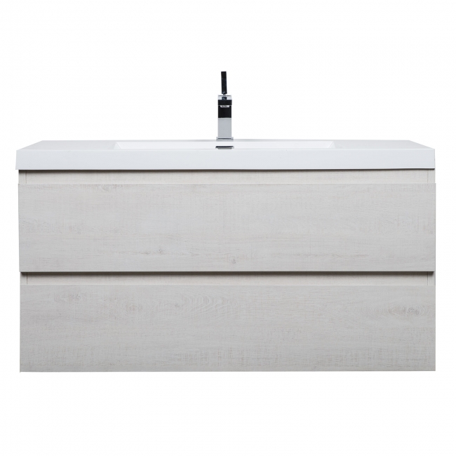 Angela 41.9" Wall-Mount Bathroom Vanity  Birch White TN-AG1065-BW
