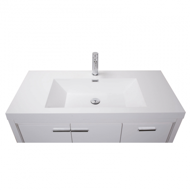 Enna 36" Inch Modern Bathroom Vanity TN-LA900R-HGW, Gloss White