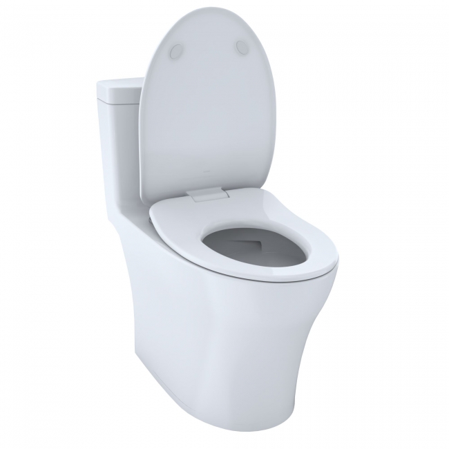 AQUIA® IV ONE-PIECE TOILET - 1.28 GPF & 0.9 GPF, ELONGATED BOWL - WASHLET+ CONNECTION SLIM SEAT, Cotton White