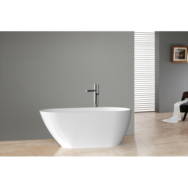 ConceptBaths Fontana 59" Acrylic Freestanding Tub with Integrated Drain and Overflow 59" x 31.5"