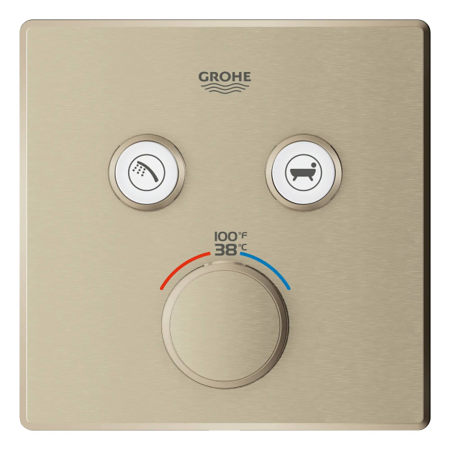 Grohe - 29141EN0 - Dual Function Thermostatic Valve Trim Brushed Nickel