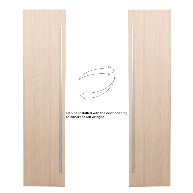16" x 67" Wall Mounted Linen Cabinet,  White Oak 16" x 67" Wall Mounted Linen Cabinet,  White Oak